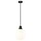 Z-Lite Laurent Outdoor Pendant, 1-Light, 12 In.W x 15 In.H, Black/Opal 597P12-BK - alternate 1
